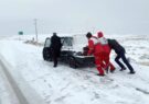 امدادرسانی به ۴۹۲ نفر گرفتار شده در برف و کولاک طی ۲۴ ساعت گذشته