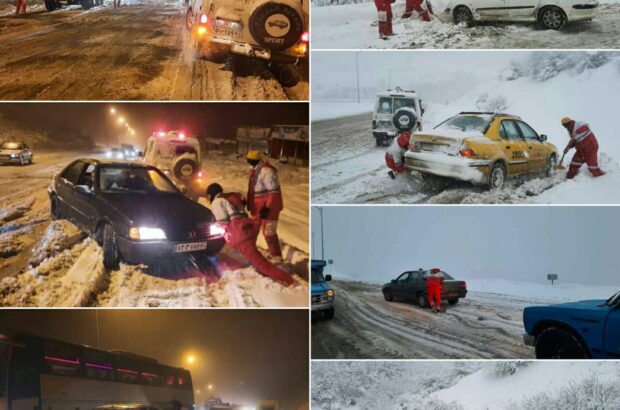 امدادرسانی به ۳۲۹ نفر گرفتار شده در برف و کولاک اردبیل